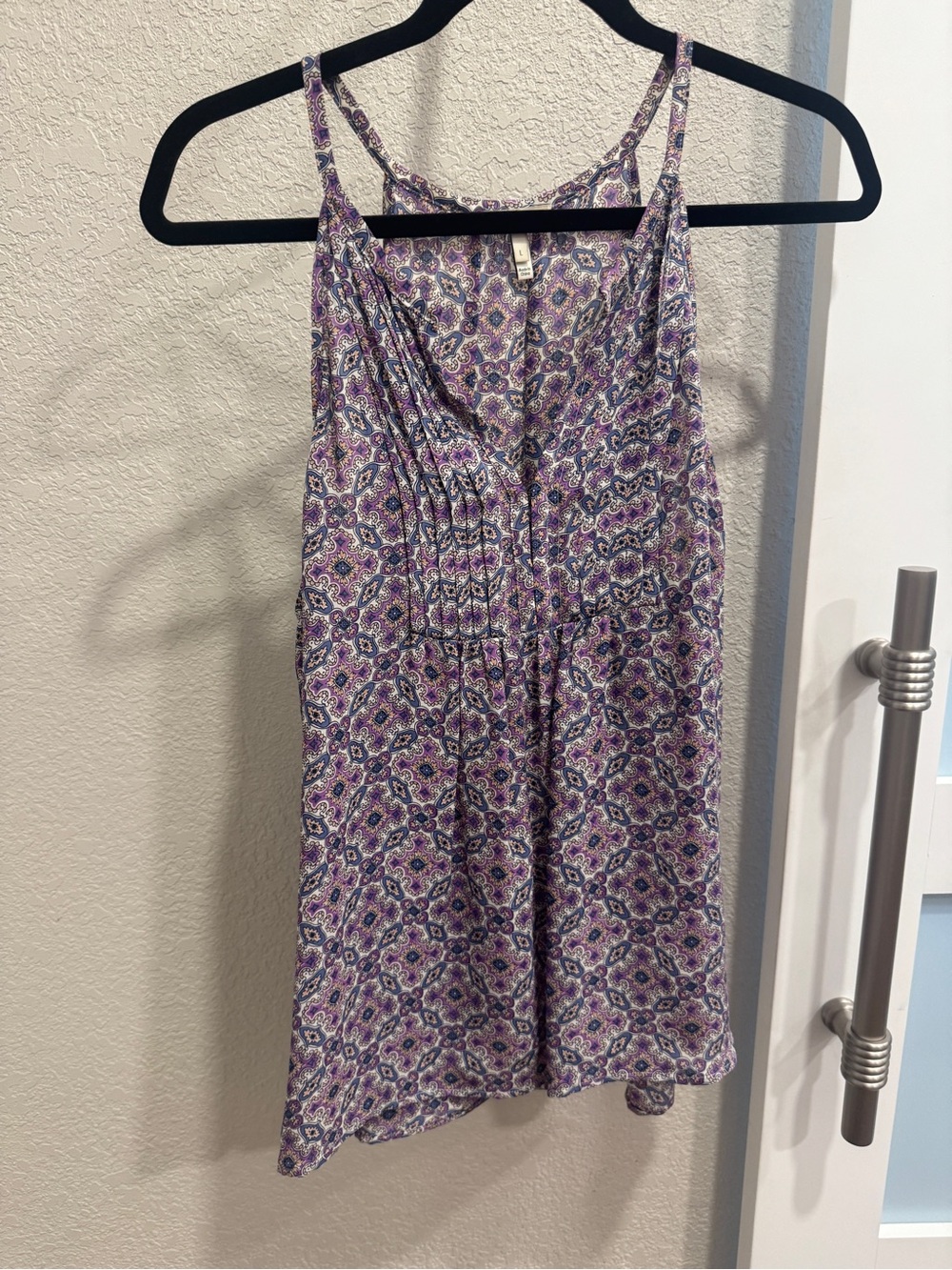 Joie Purple Floral Print Camisole Tank Top